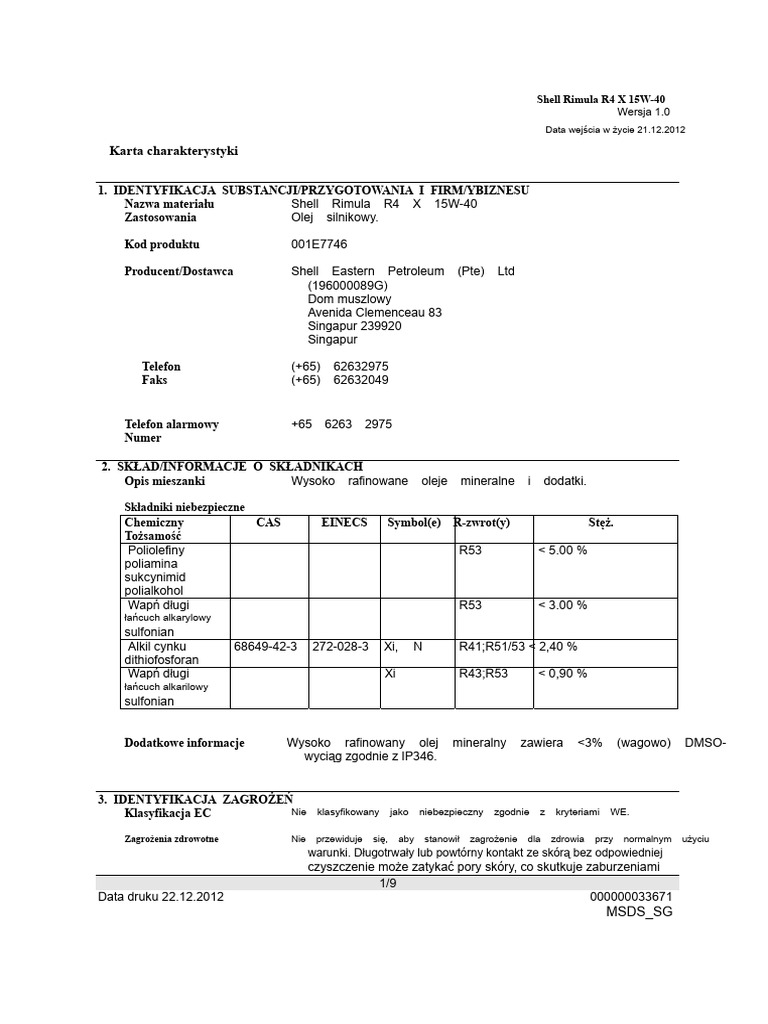Rimula R4X 15W40 | PDF