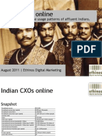 Indian Cxos Online: A Compilation of Online Usage Patterns of Affluent Indians