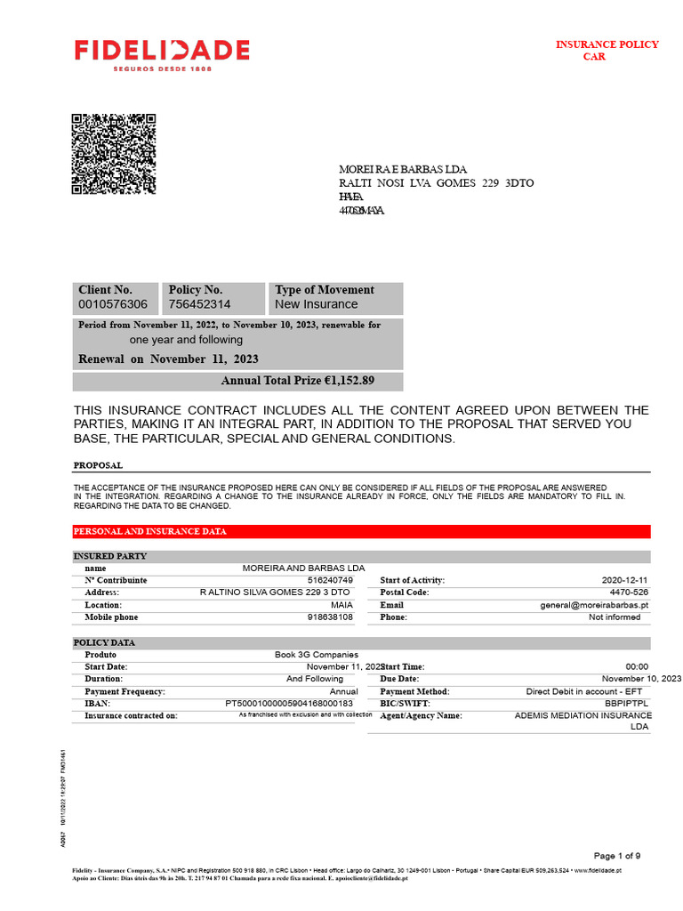 Automobile Insurance Policy Details | PDF | Insurance | Liability Insurance