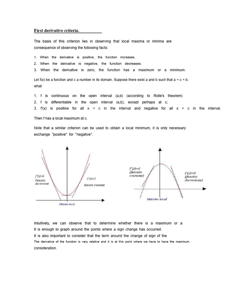 Criteria for Function Differentiability | PDF | Derivative | Function ...