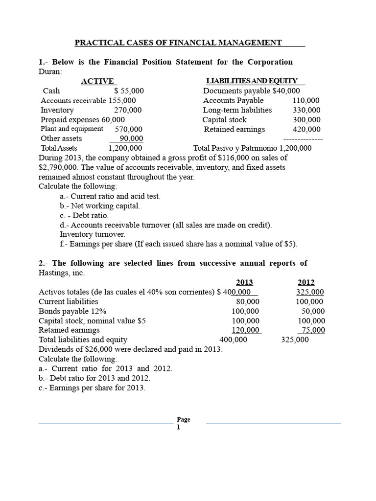 Practical Cases of Financial Administration | PDF | Bonds (Finance ...