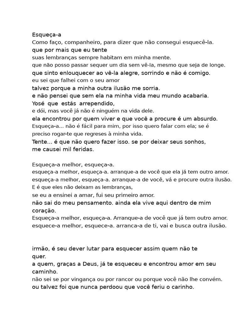 Esqueça-A Melhor Esqueça-A | PDF
