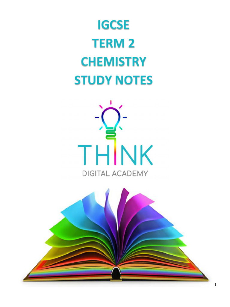 IGCSE Chemistry Study Notes: Ionic Bonds | PDF | Ion | Chemical Bond