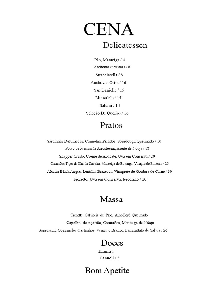 Menu Mummucc Delicatessen | PDF