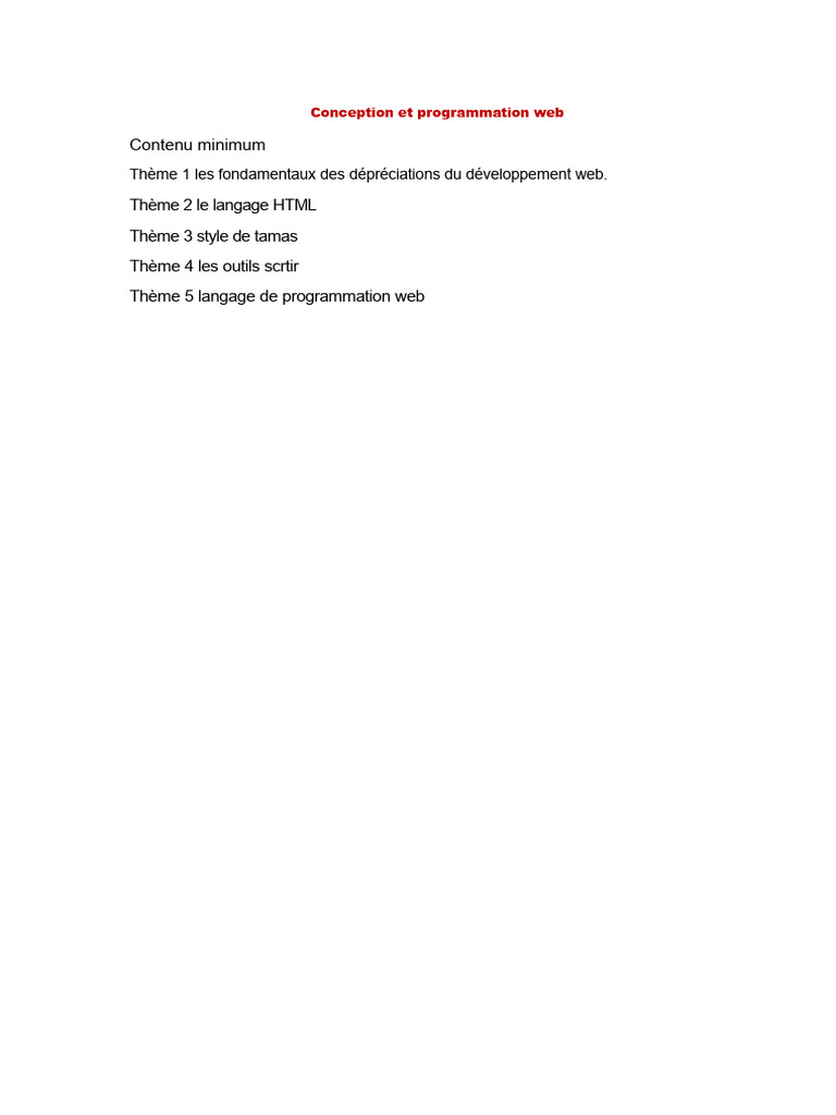 Fondamentaux de la programmation web | PDF | Internet | Internet et Web
