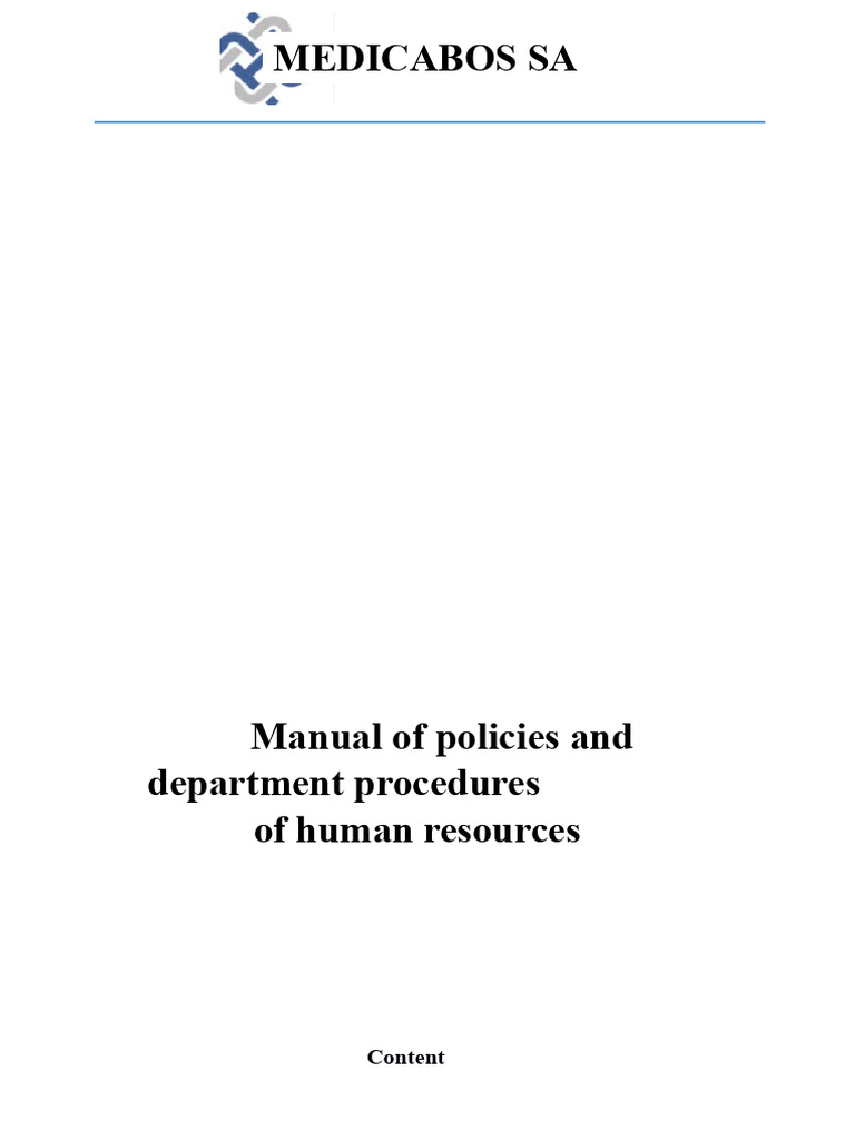 HR Policies and Procedures Manual | PDF | Human Resources | Recruitment
