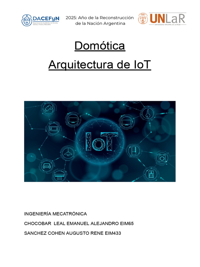 Arquitectura de IoT y Domótica en 2025 | PDF | Internet de las Cosas ...
