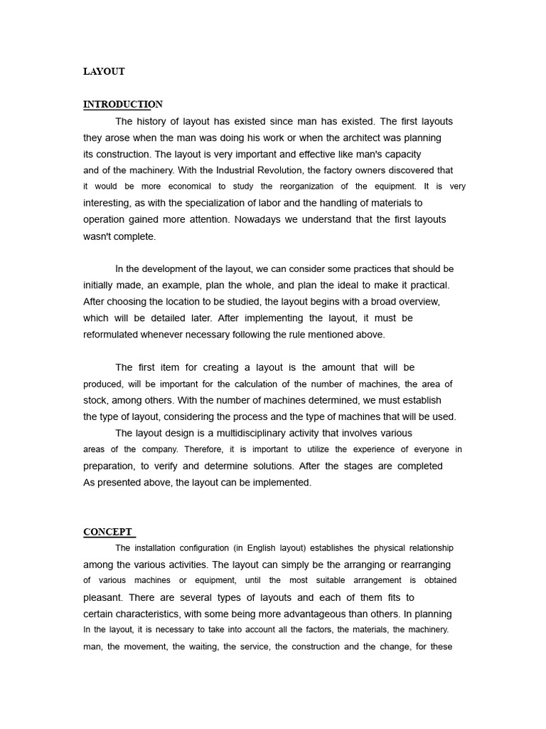 Understanding Layout Design Principles | PDF | Lean Manufacturing