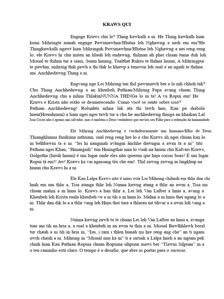 KRAWS THU | PDF | Salvation | Spirituality