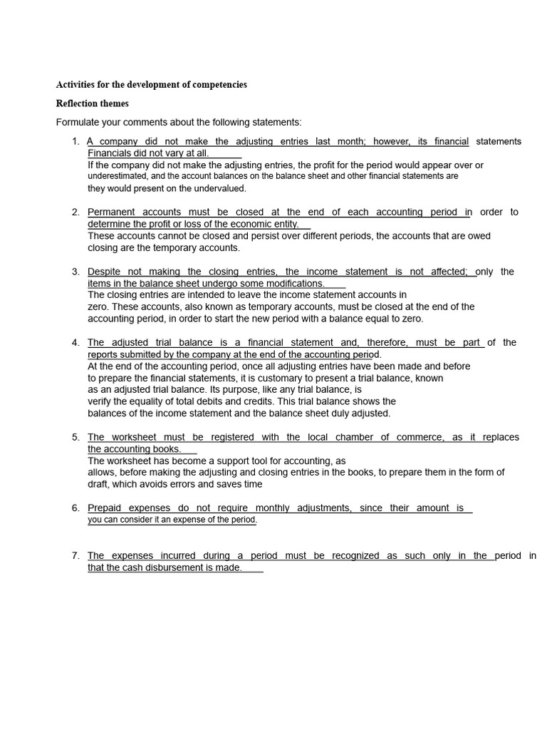 Competency Development in Accounting | PDF | Debits And Credits ...