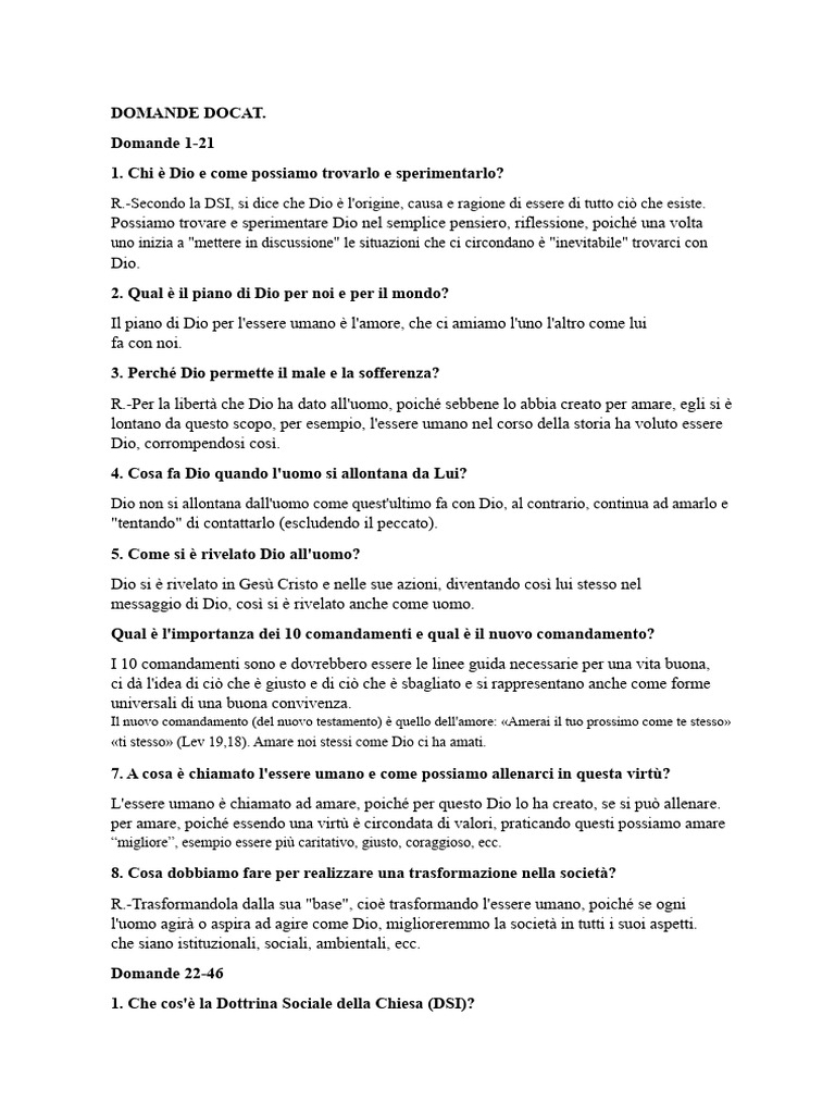 Domande Docat | PDF