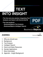 Business Objects Intelligent Search and Text Analysis 26126335