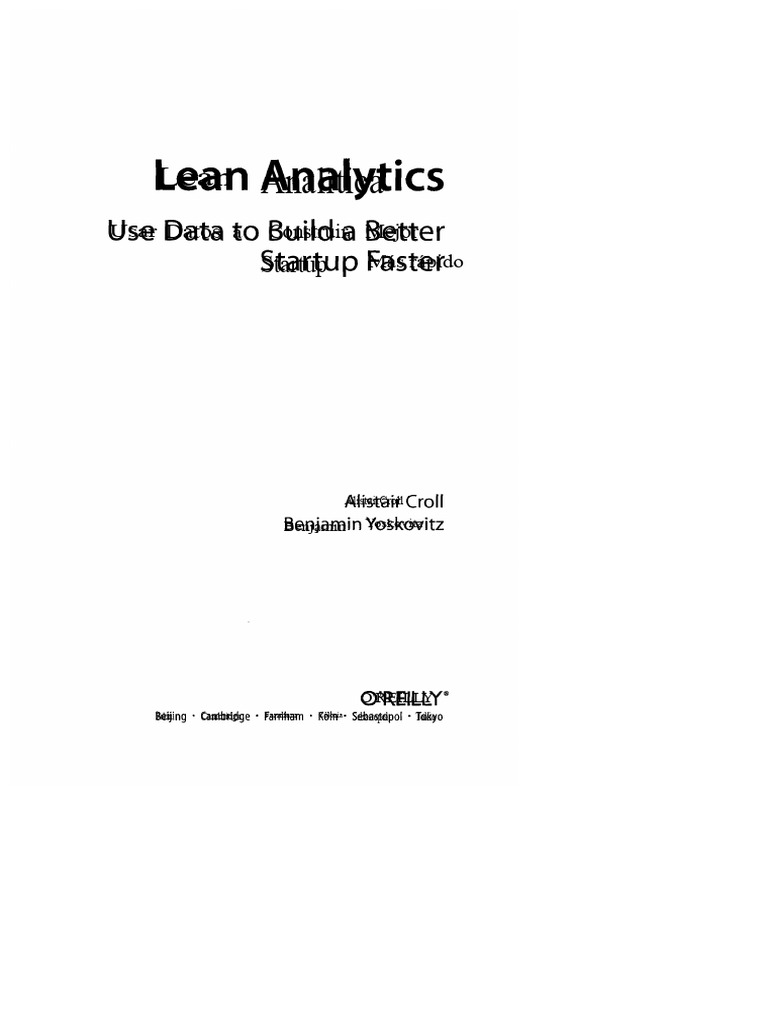 Lean Analytics: Guía Práctica en Español | PDF | Empresa de inicio ...