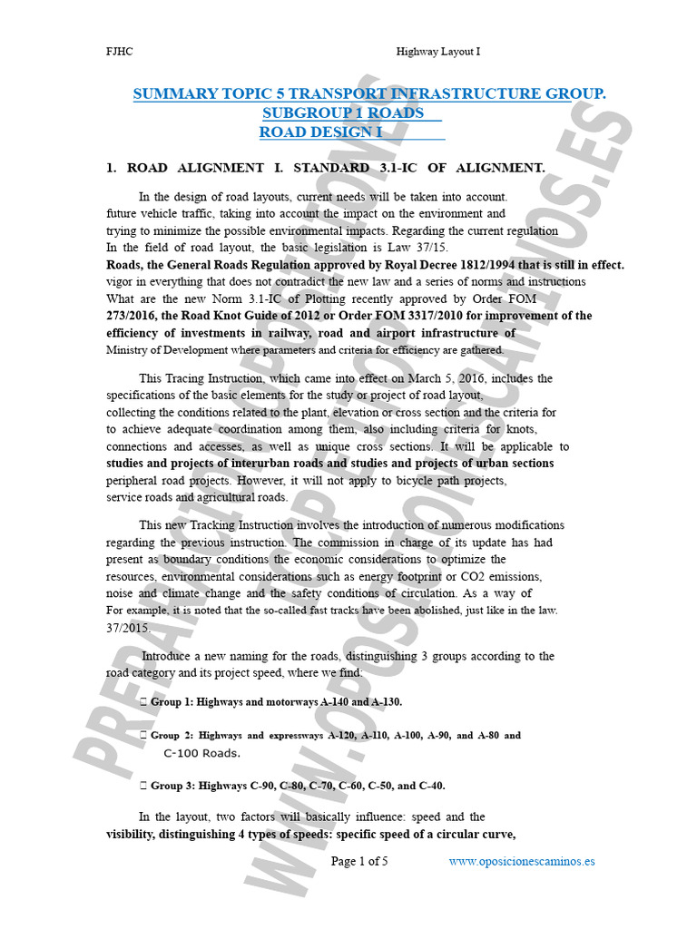 Road Design Standards and Guidelines | PDF | Road | Slope