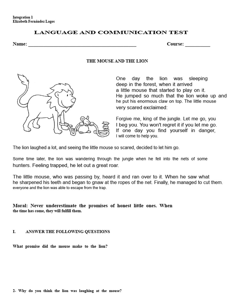 test of the fable | PDF