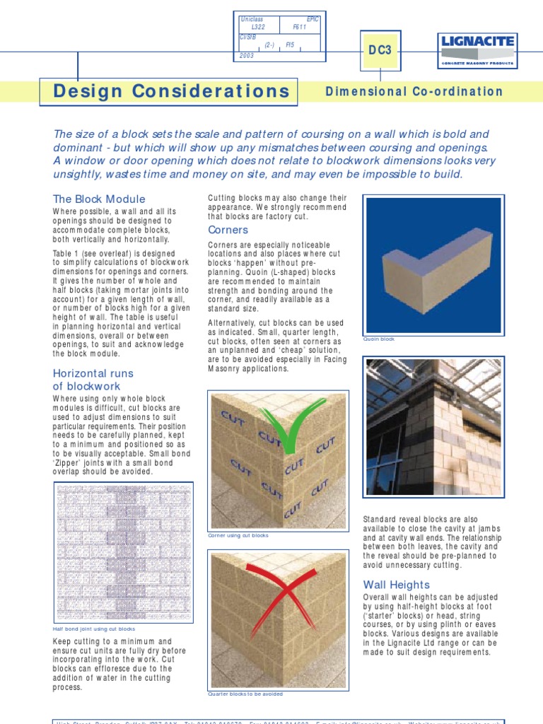 UK Blockwork Dimensions Guide | PDF | Door | Modularity