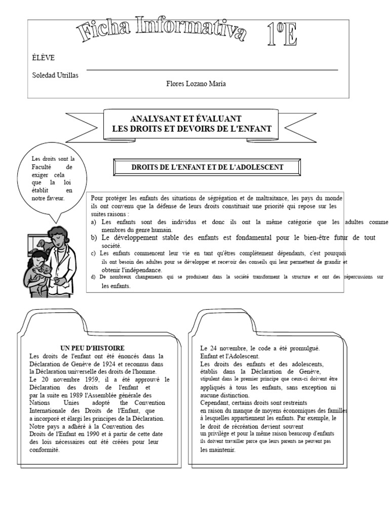 Droits et Devoirs de l'Enfant expliqués | PDF | Justice | Crime et violence