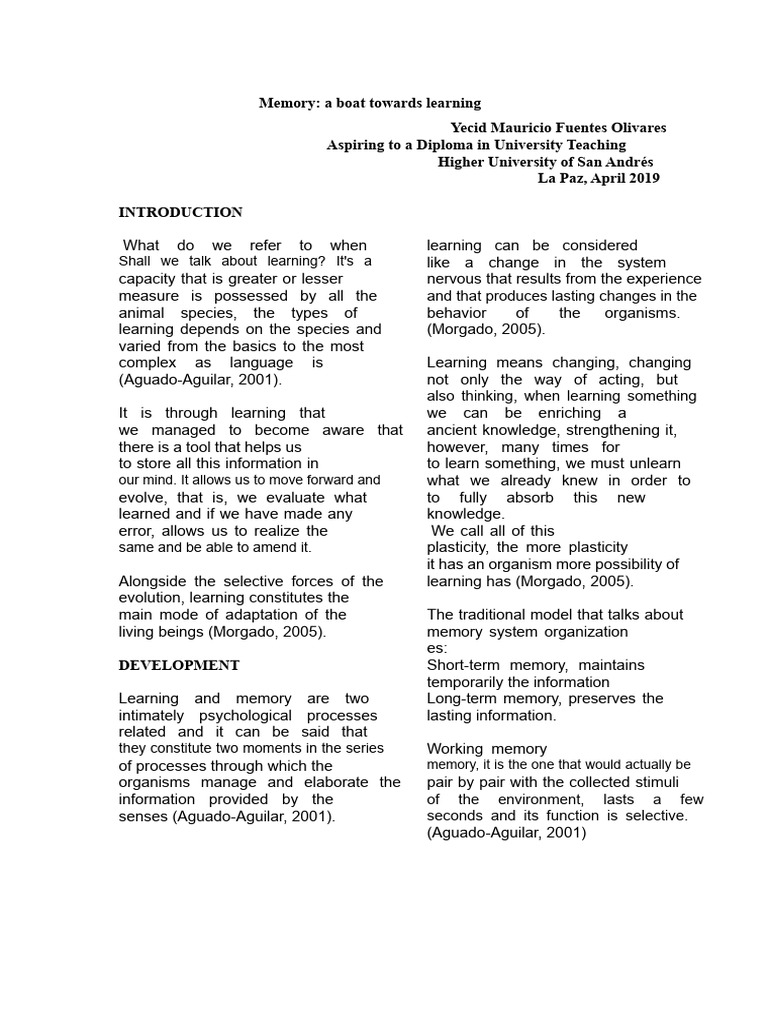 Understanding Memory and Learning | PDF | Learning | Memory