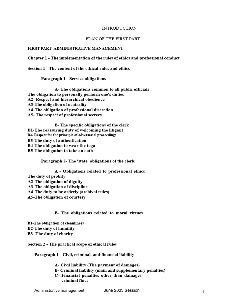 Ethical and Administrative Management Guide | PDF | Confidentiality ...