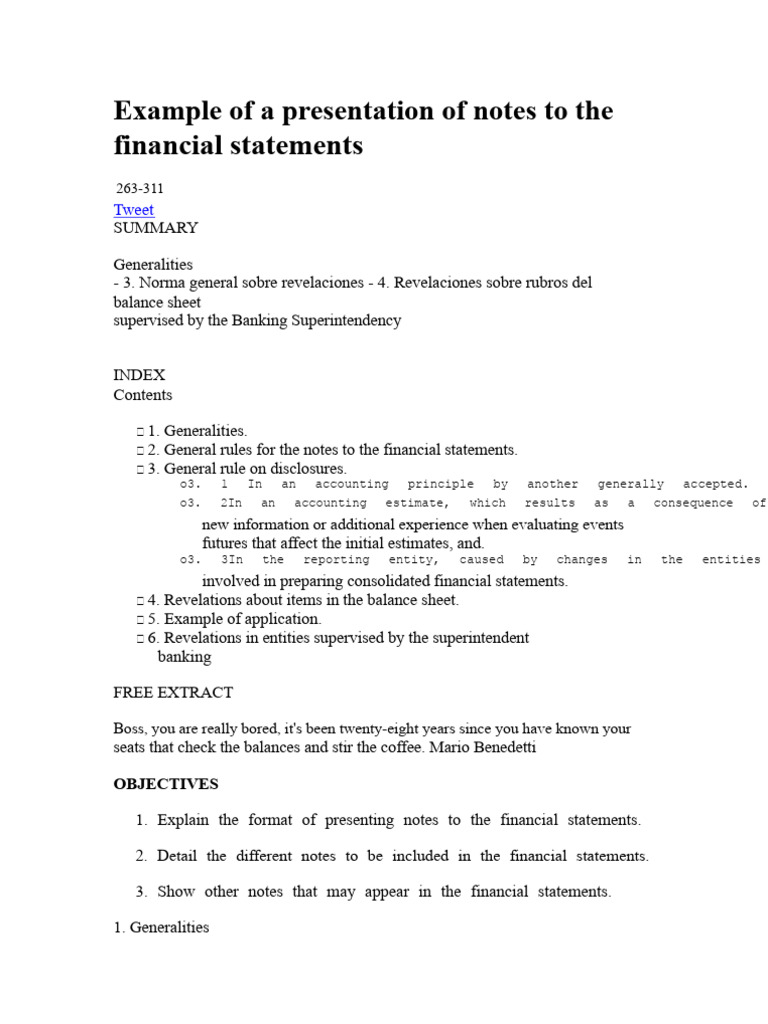 Notes to Financial Statements Overview | PDF | International Financial ...