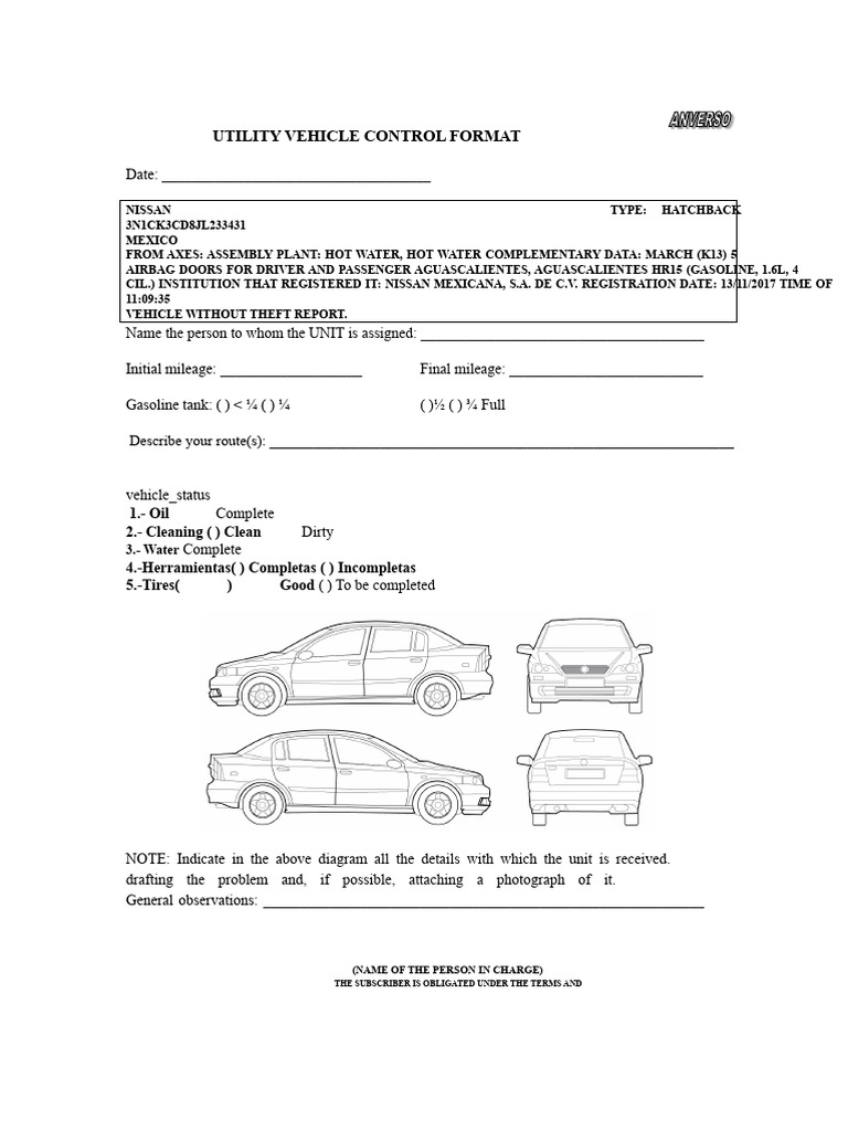 Utility Vehicle Control Document | PDF | Fuel Economy In Automobiles ...