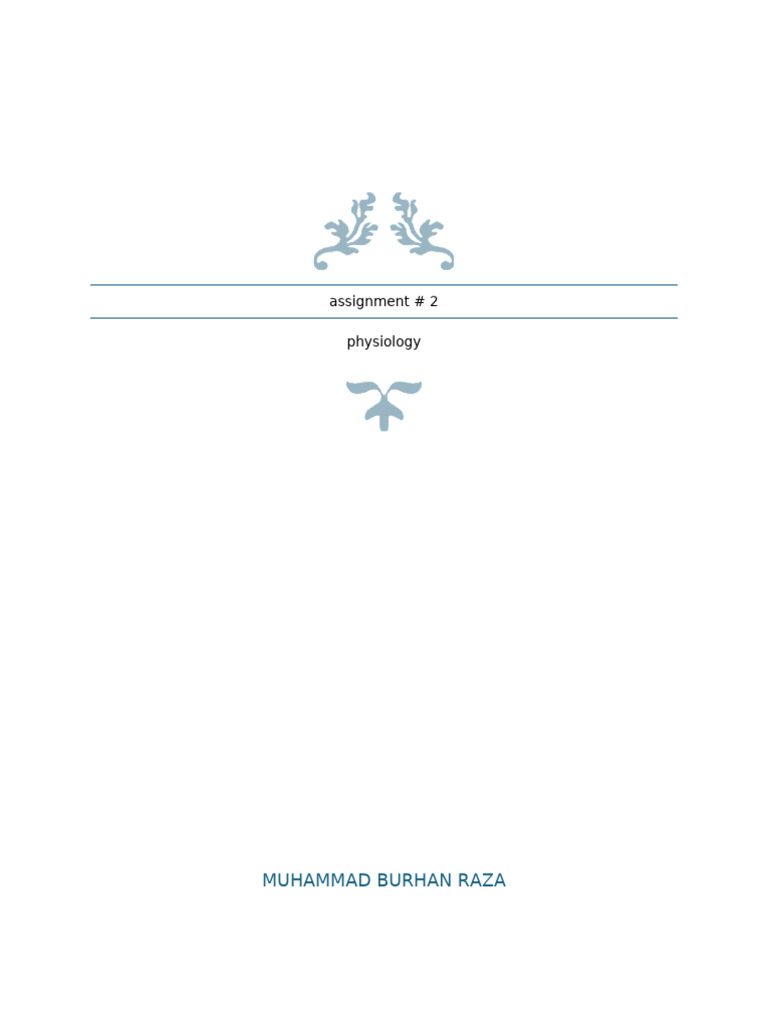 BURHan Raza 23f - 0703 Bscs 3A Physicology # 2 | PDF