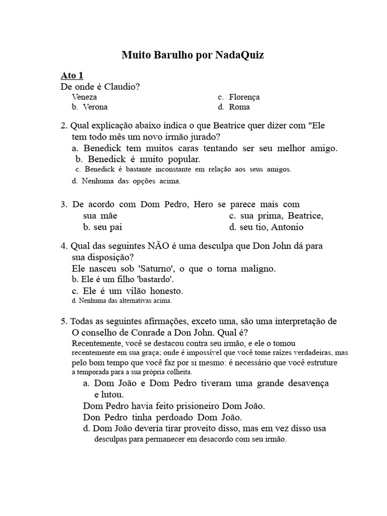 Quiz sobre 