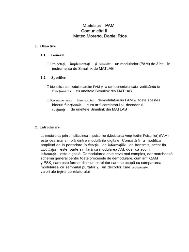 Modularea PAM | PDF