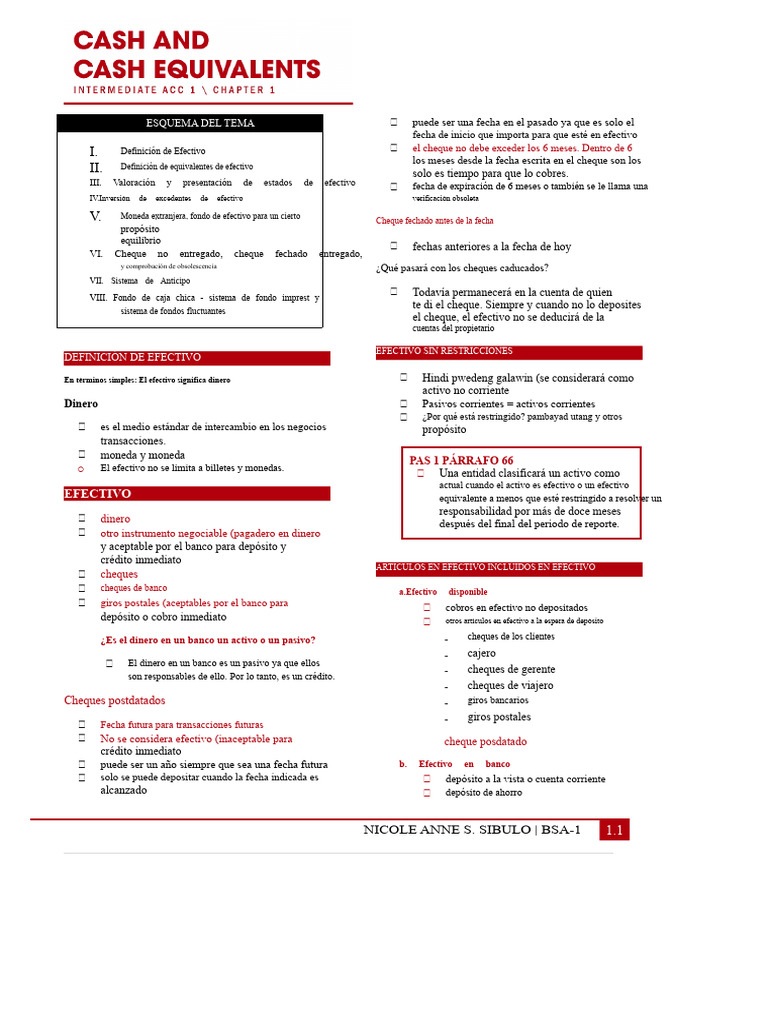 Int. Acc 1 Cap 1 | PDF | Efectivo | Bancos