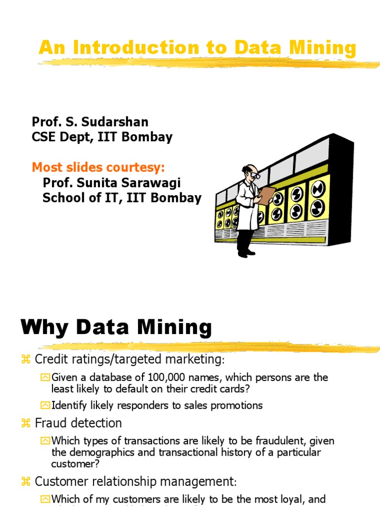 Data Mining Intro IEP | PDF | Cluster Analysis | Statistical Classification