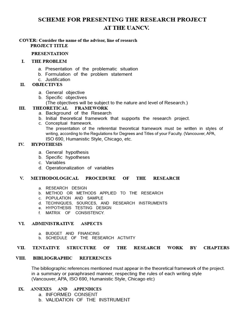 Research Project Presentation Guide | PDF | Hypothesis | Methodology