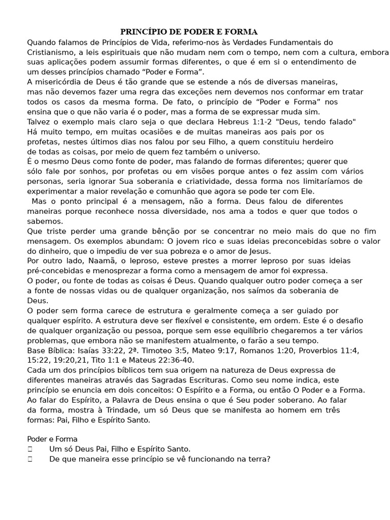 Poder e Forma no Cristianismo | PDF | Jesus | Orçamento