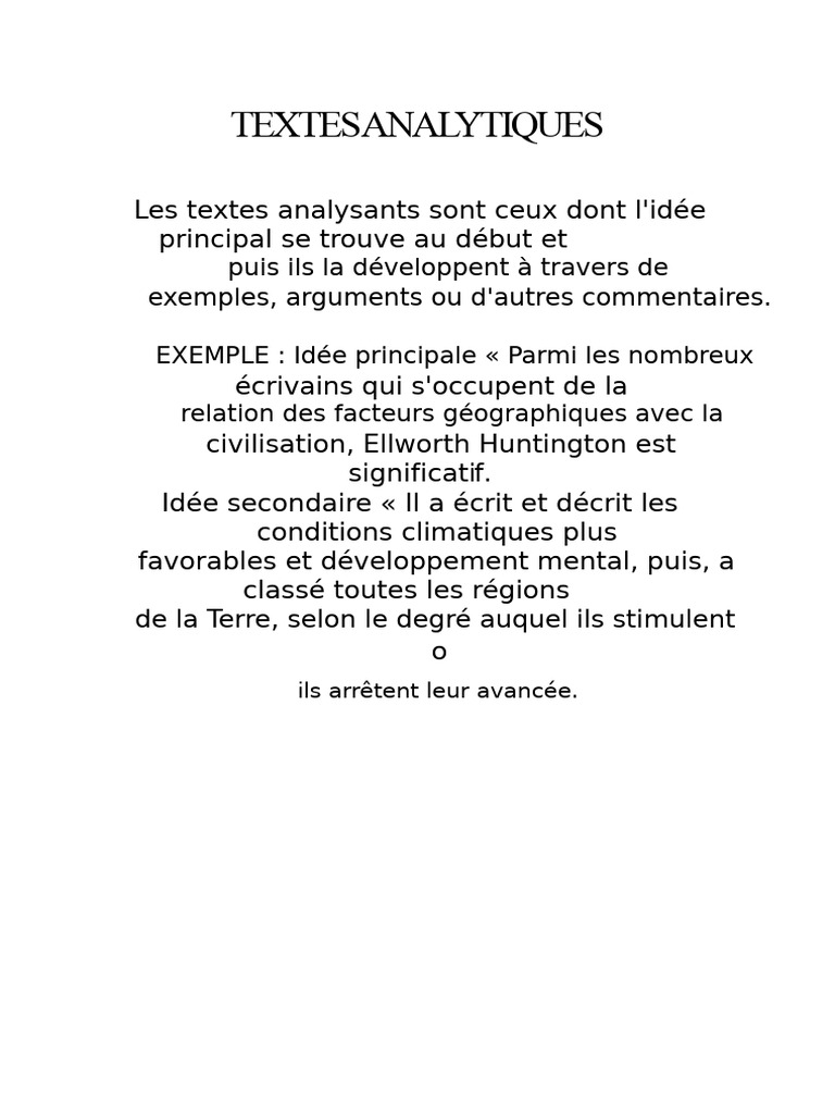 Types de Textes : Analyse et Synthèse | PDF