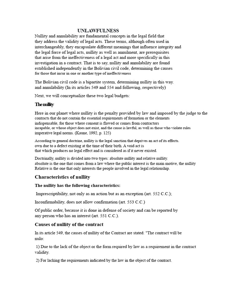 NULLITY AND ANNULABILITY Research Work | PDF | Annulment | Private Law