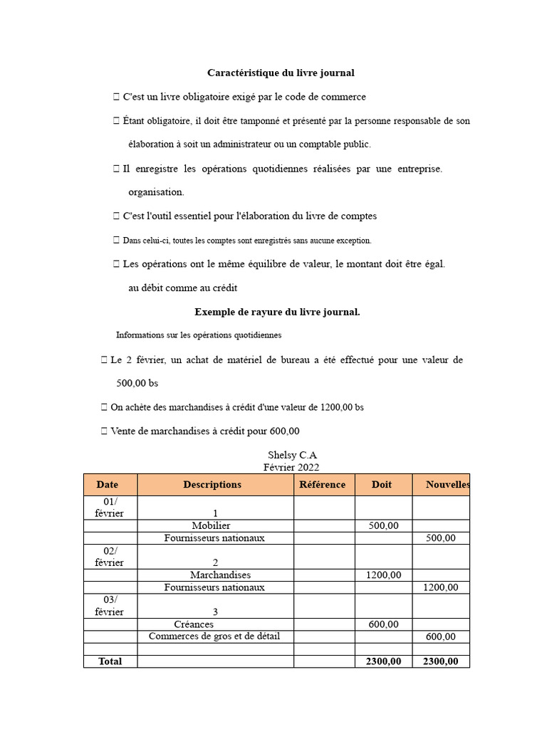 Guide du livre journal comptable | PDF | Comptabilité | Business