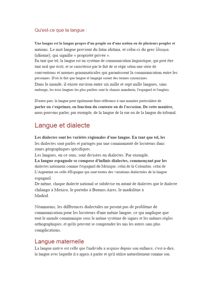 Comprendre la langue et ses variantes | PDF | Dialecte | Dialectologie