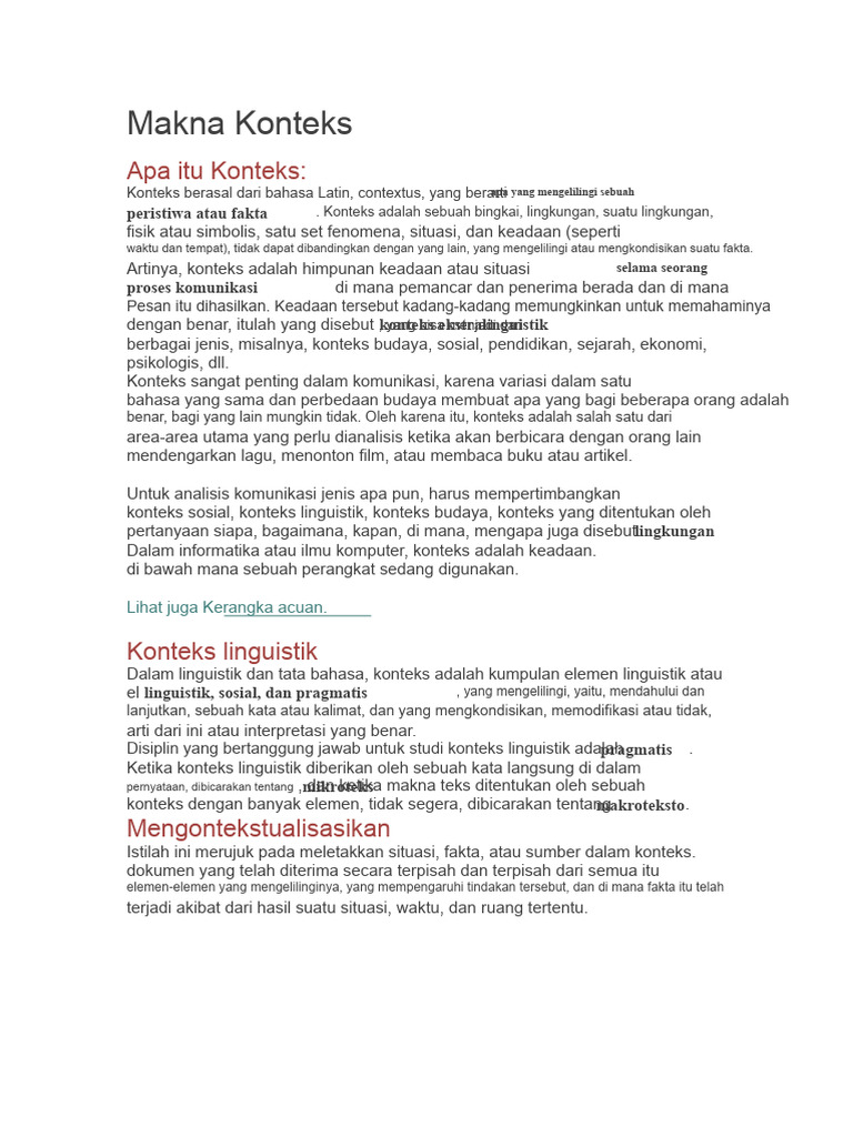 Memahami Konteks dalam Komunikasi | PDF