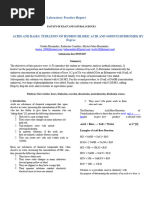 0.1N HCl and NaOH Solution Preparation | PDF | Sodium Hydroxide | Titration