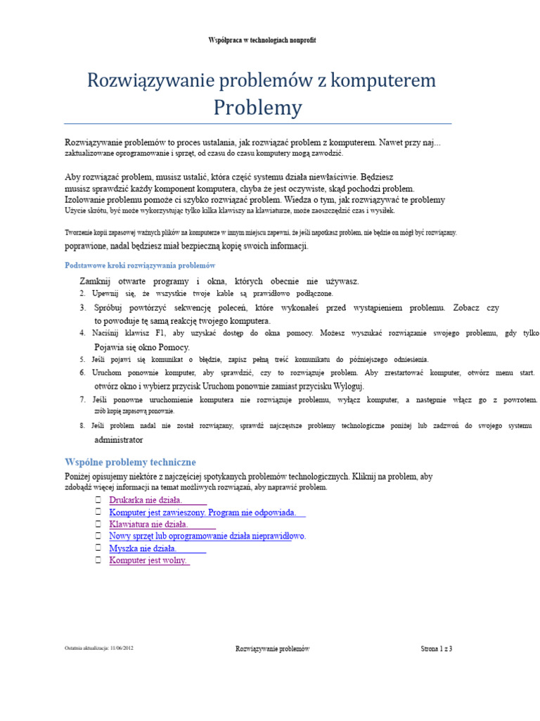 Rozwiązywanie Problemów | PDF
