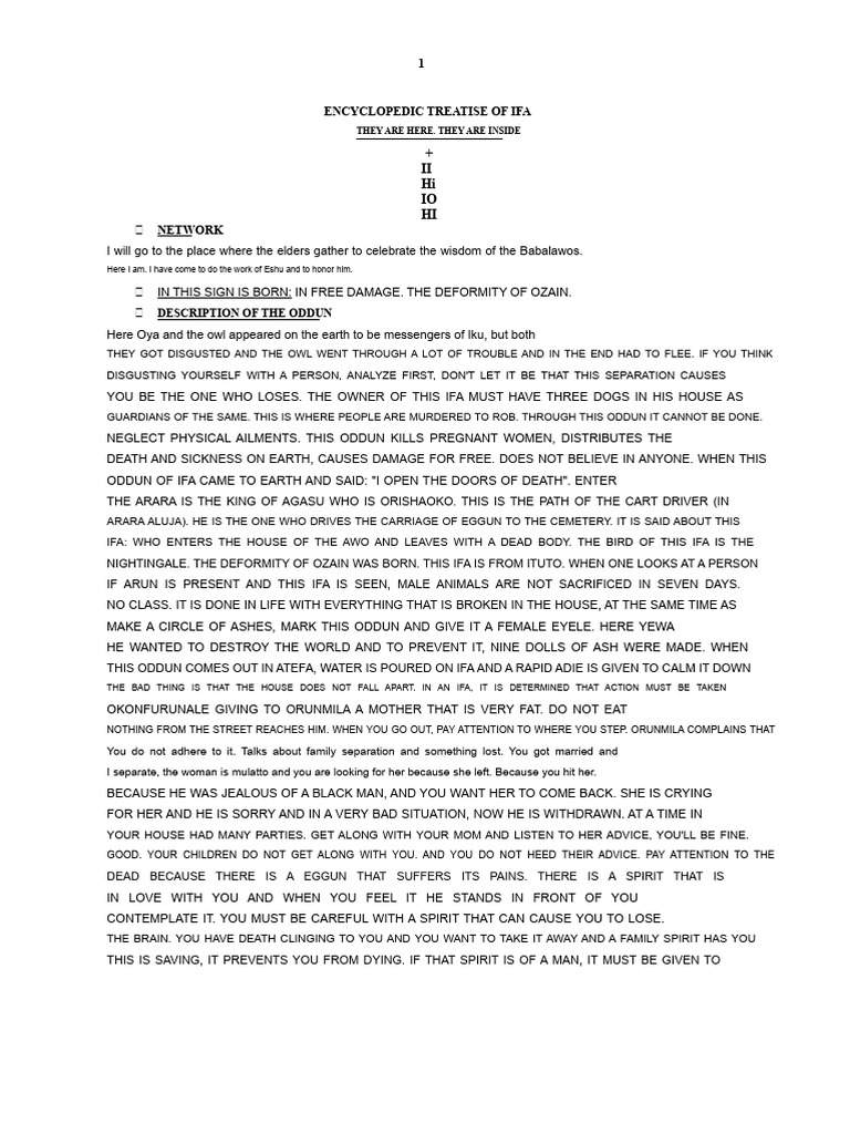 Irete Unfa: Wisdom and Warnings | PDF