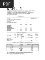 REEL-3 Language Assessment Manual | PDF | Evaluation Methods