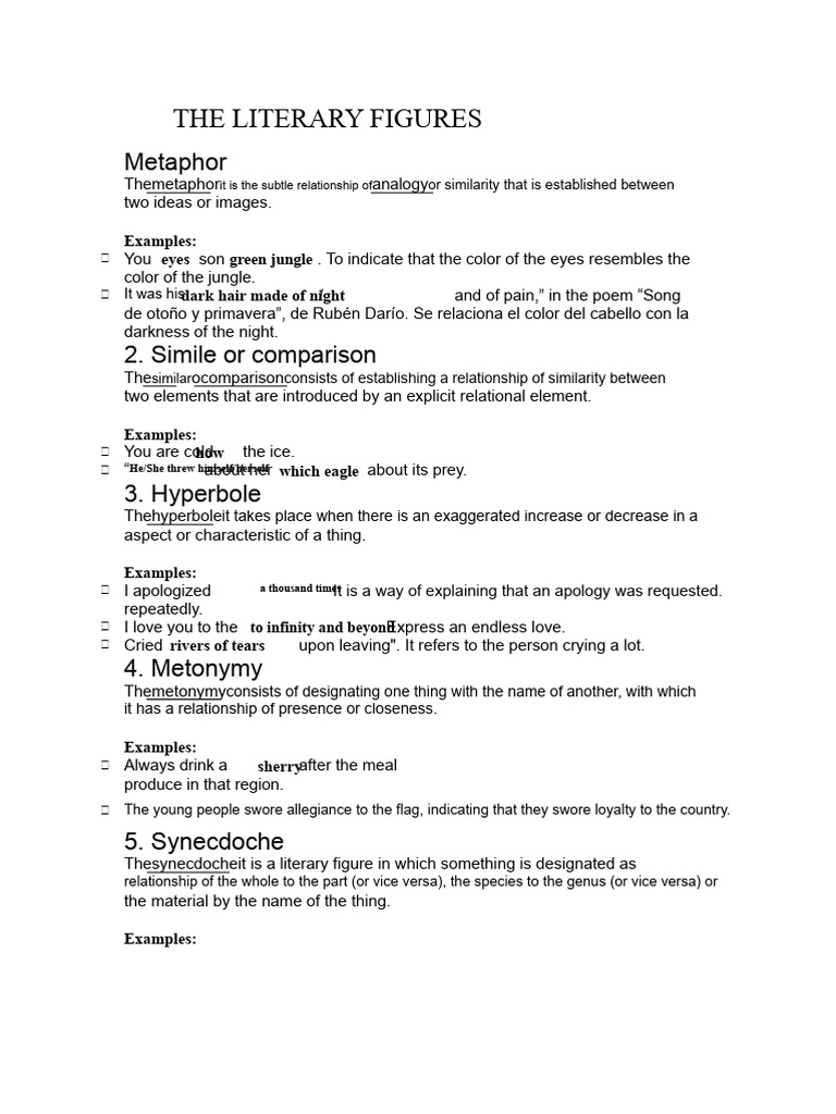 Understanding Literary Figures and Examples | PDF | Poetry | Senses