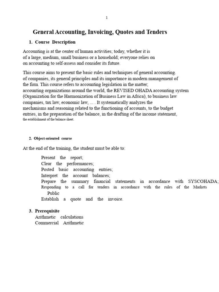 General Accounting Course Overview | PDF | Debits And Credits | Cheque