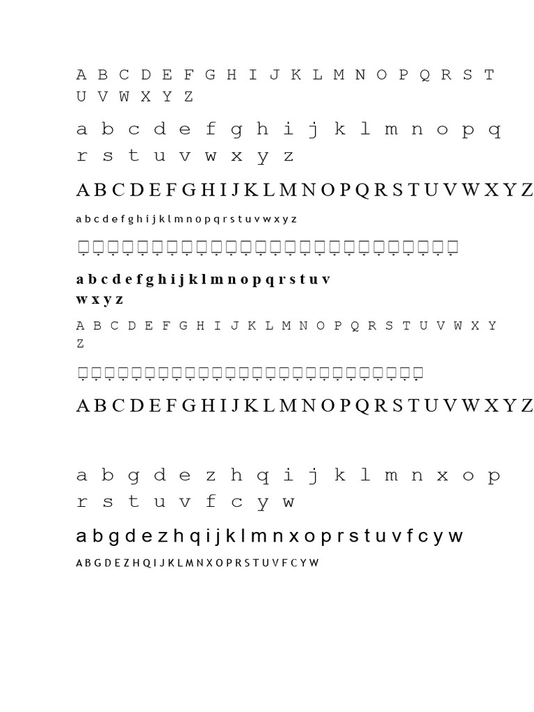 A B C D E F G H I J K L M N O P Q R S T U V W X Y Z.docx | PDF