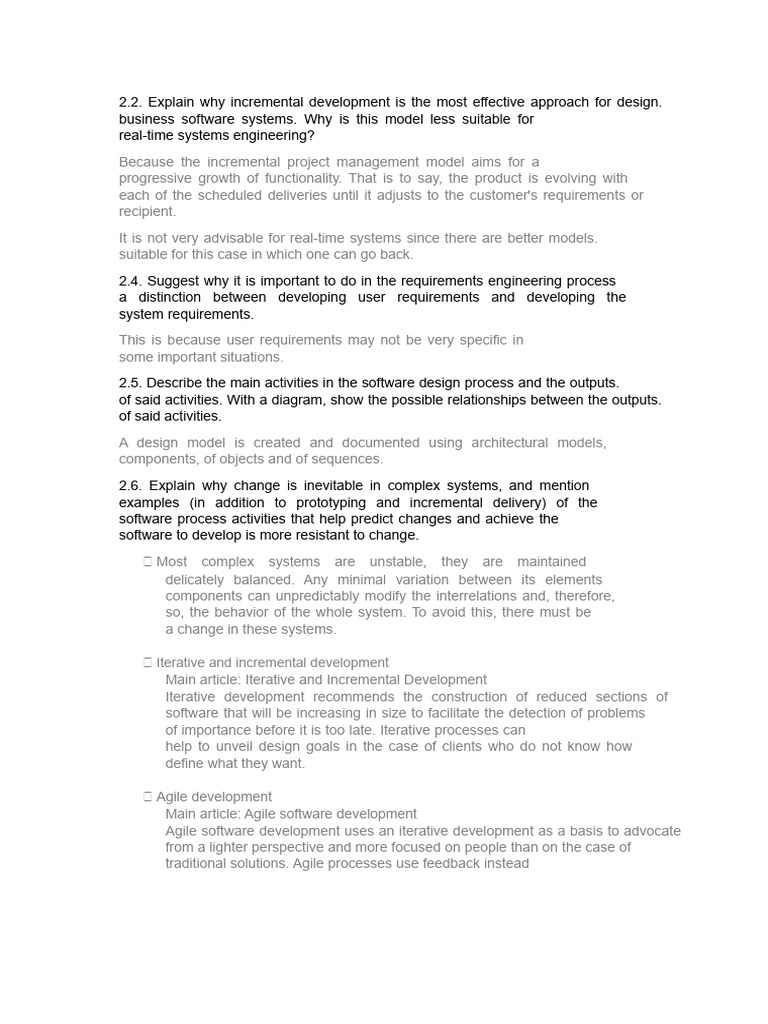 Problems and Points To Evaluate | PDF | Agile Software Development ...