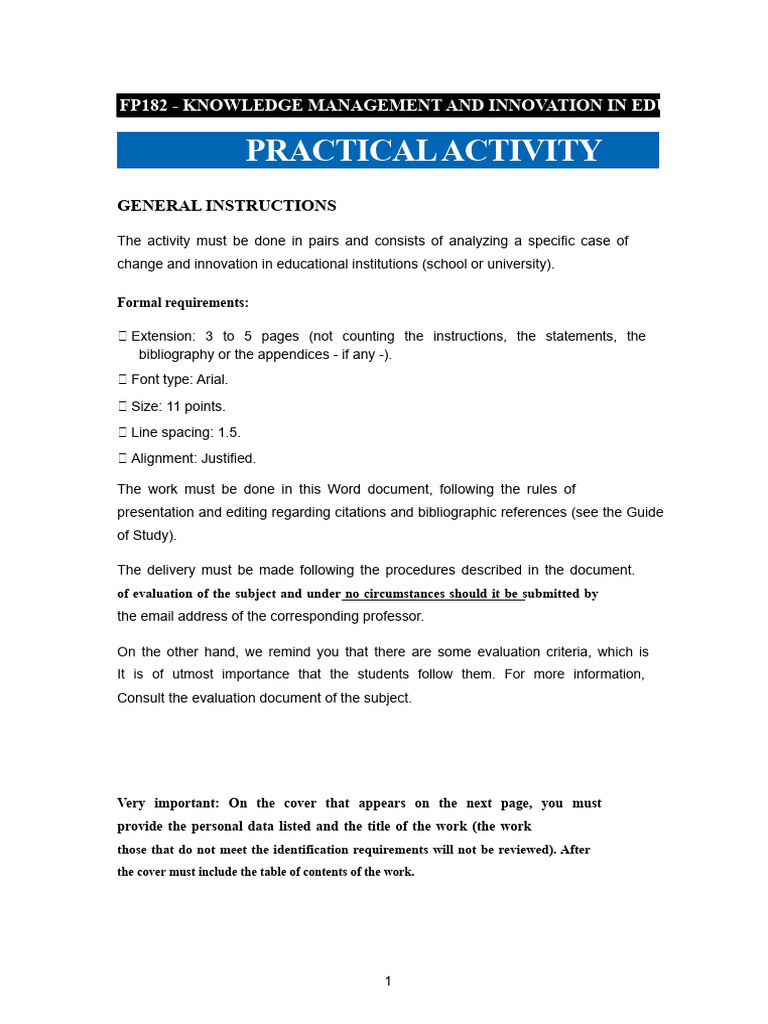 FP182 - Knowledge Management and Innovation in Education | PDF ...