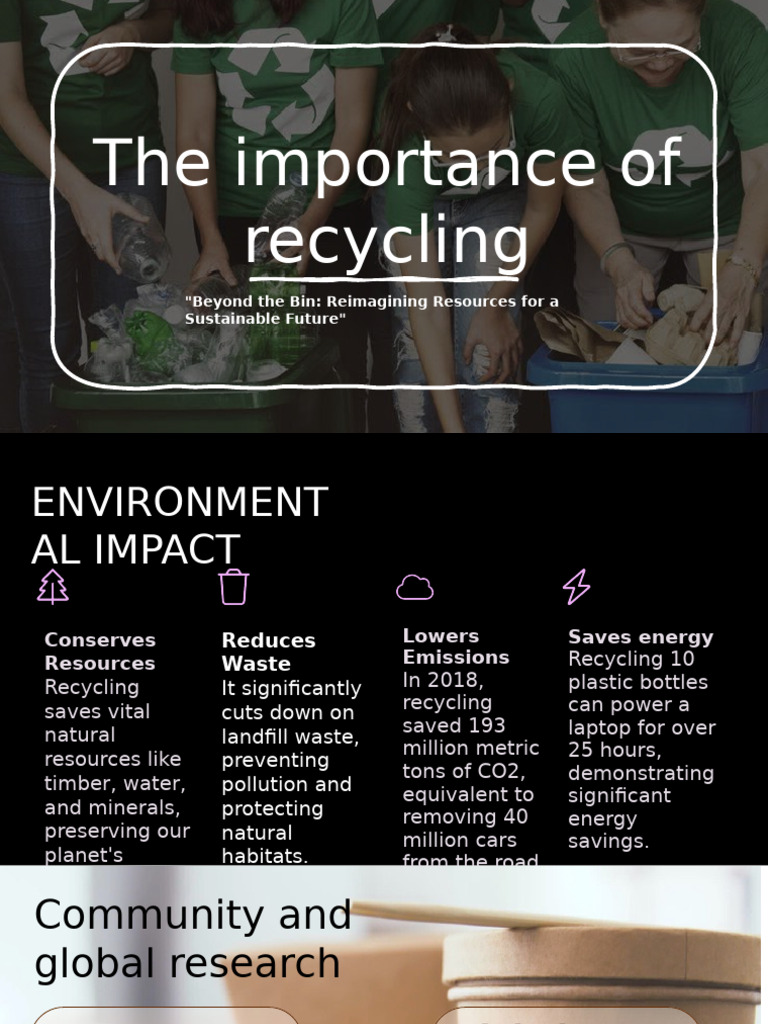 The Essential Benefits of Recycling | PDF | Recycling | Waste