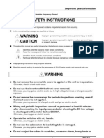 LG VFD manual safety instructions