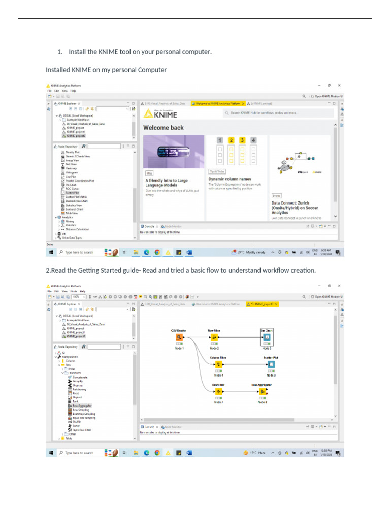 KNIME Workflow Analysis and BPMN Insights | PDF | Data Analysis ...