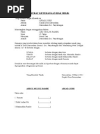 Contoh Format Surat Hibah